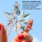 2026 Crystal Snowflake Christmas Ornaments – Elegant Hand-Cut Crystal Star Decorations for Christmas Tree, Women & Girls Gift, Holiday Wreath, Garland & Home Decor
